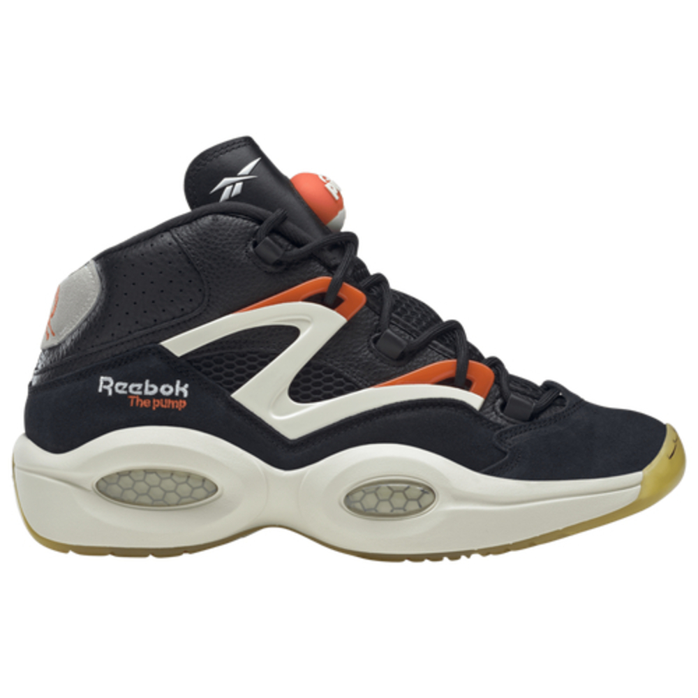 Reebok Men's Shoes Question Pump Pump Omni Lite - Orange/White/Wlack